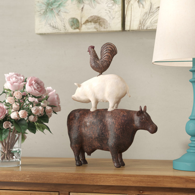 Gracie Oaks Animal Art Figurine & Reviews Wayfair